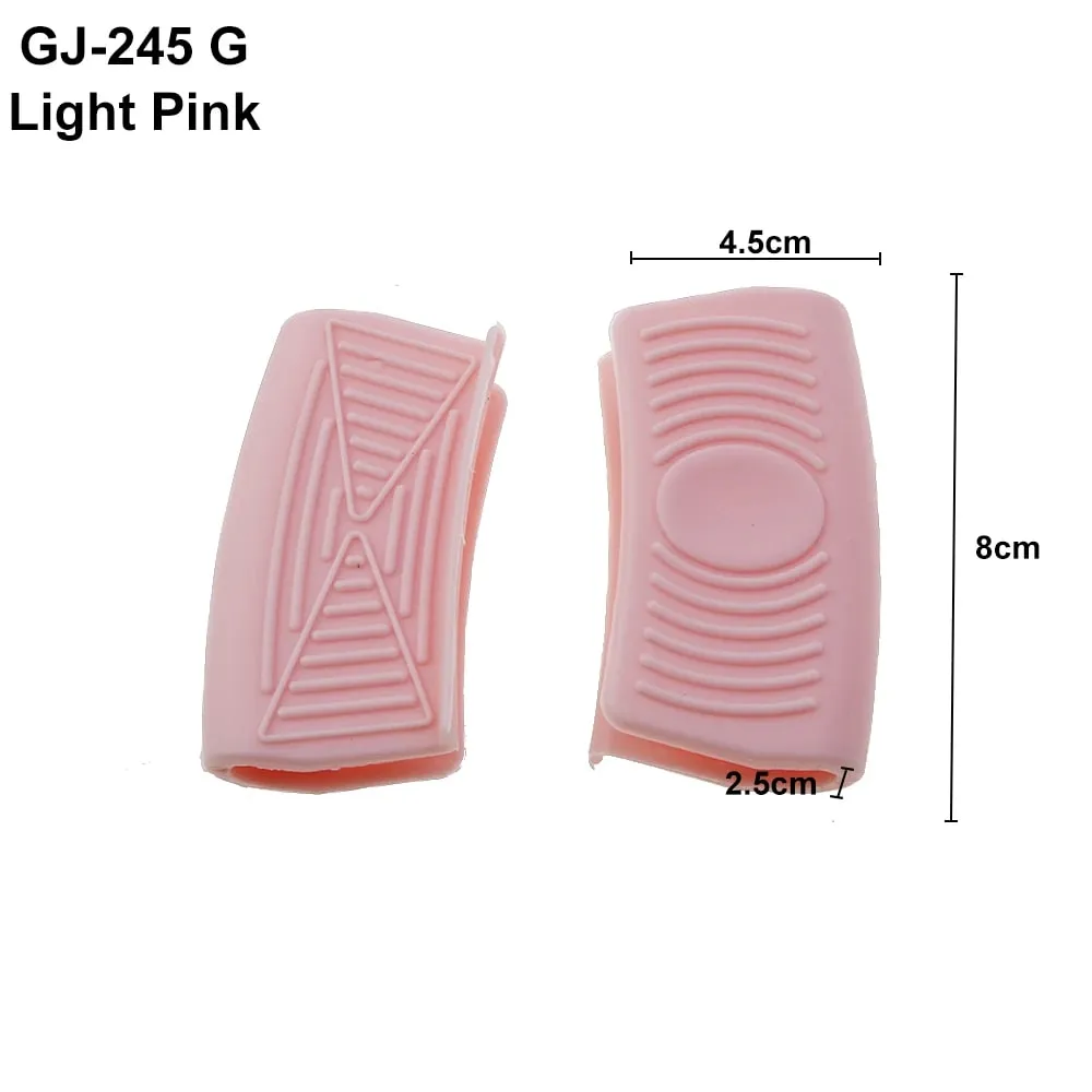 For Better Life 1 Pairs Grip Soft Silicone Pot Holder Sleeve Glove Pan Handle Cover Heat-Resistant Non-Slip Insulation Tools