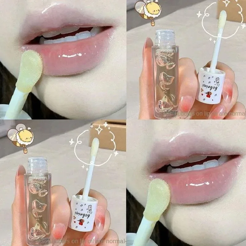 Honey Lip Oil Water Light Transparent Glass Honey Lip Moisturizing Lip Oil Moisturizing Lips Mag-aaral Abot-kayang