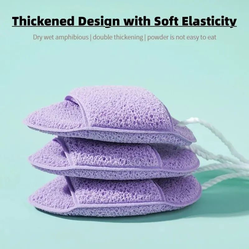 4PCS/Lot Natural Exfoliating Pocket Face Cleansing Puff New Water Drop Shape Konjac Sponge Cosmetic Puff Face Cleaning Tool