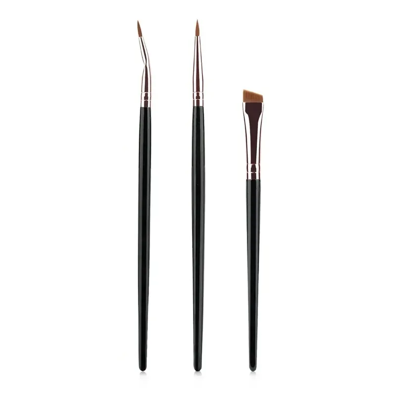 3Pcs Combination Detail Brushes Ultra-thin Lip Line Eye Line Brush Concealer Brush Eye Brow Contour Lower Eyelid Makeup Brushes