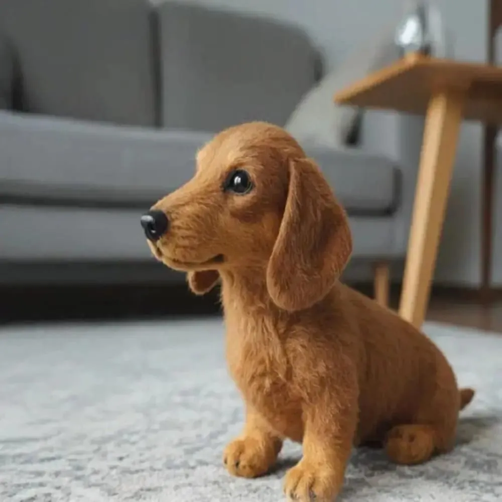 New Design Soft Dog Cute Mimics Natural Movement Simulation Realistic Pillow for Emotional Support