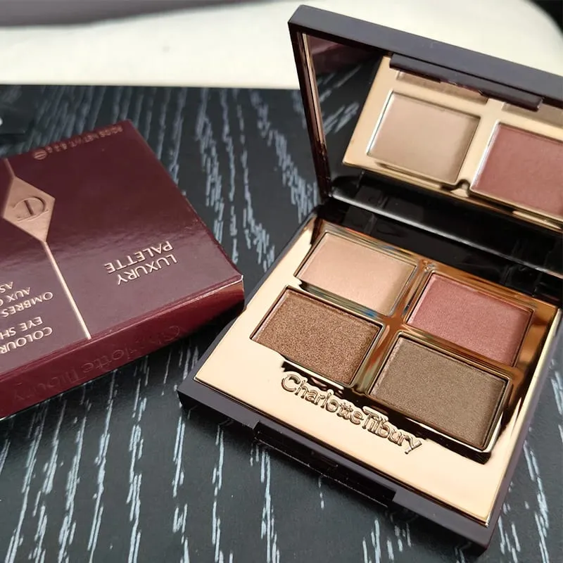 Charlotte Brand Senaste Stil 9 Färger Ögonskuggspalett & Högglans Reparation Ädelstensskiva Natur Lätt att färga Tilbury Cosmetics