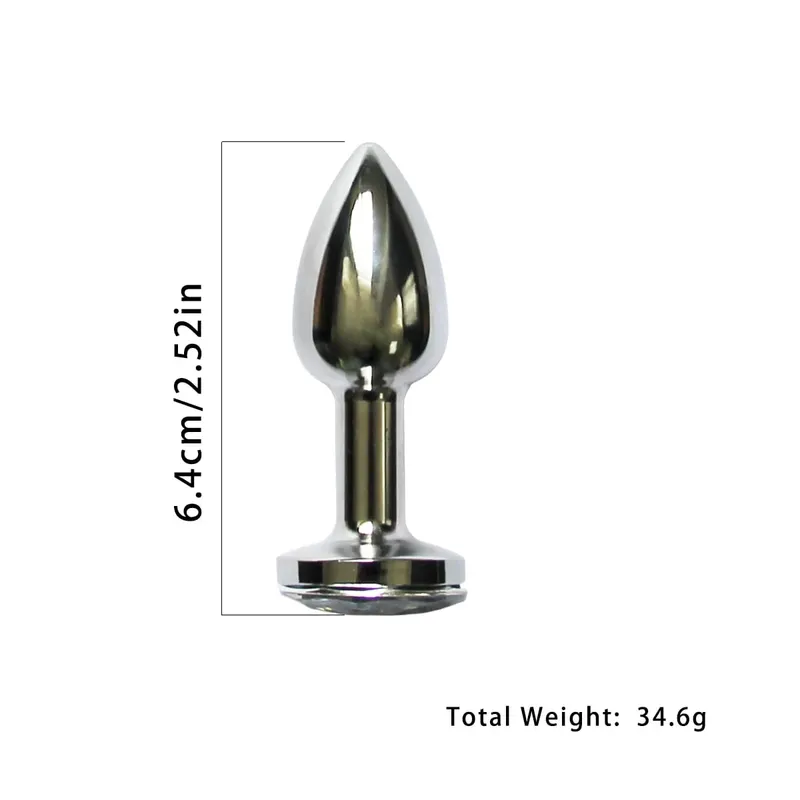 Metal Anal Plug with Long Fluffy Tail – Fox Tail Butt Plug for Cosplay Role Play BDSM Adult Toy