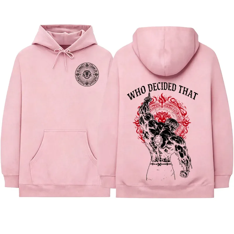 Anime The Seven Deadly Sins Escanor Manga Hoodies Men's Women Clothing Fashion Fleece Long Sleeves Hooded Sweatshirts Streetwear