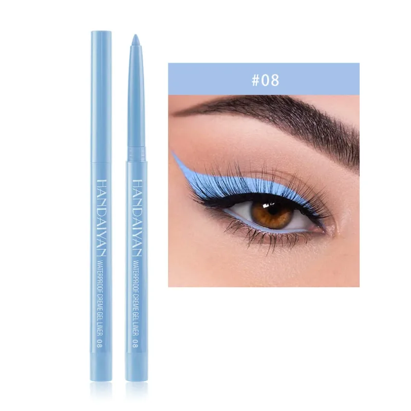 1PC White Matte Eyeliner Gel Pen Long Lasting Waterproof Eye Liner Pencil Quick-drying Non-smudge Eye Makeup for Women Cosmetics