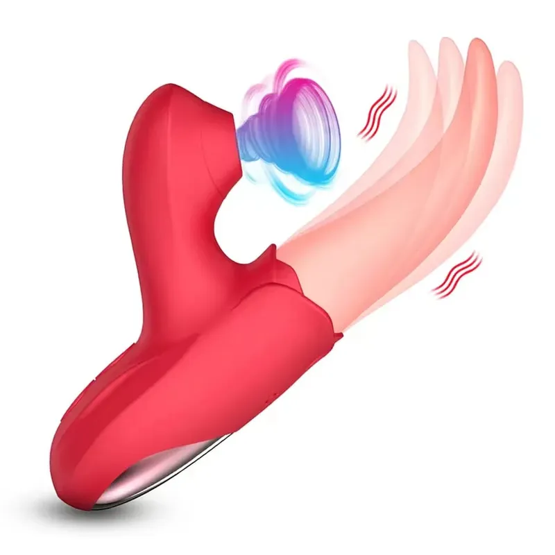 Powerful Sucking Vibrator for Women Tongue Licking Clitoris Stimulator Sucker Vagina Massager Masturbation Adult Sex Toys Goods