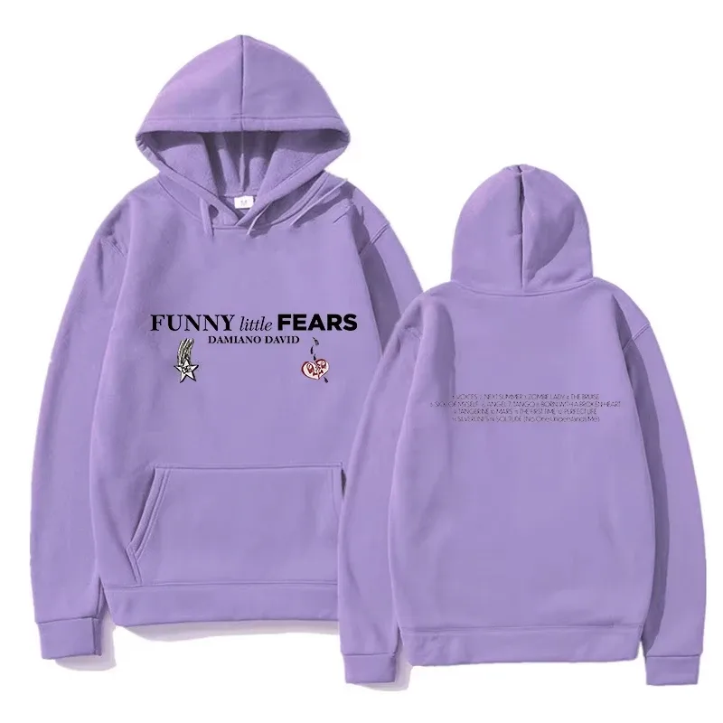 Little Fears Mikiny Pánské oblečení Móda Ženy Harajuku Estetické Grafické Mikiny Mikiny High Street