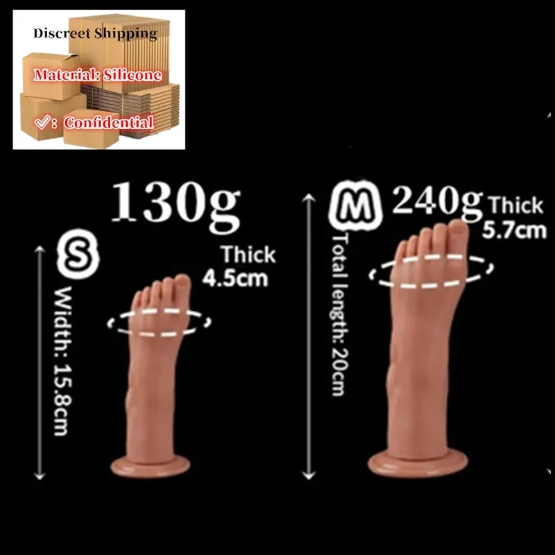 Feet Style Anal Plug Big Silicone Ass ButtPlug Deep Masturbator Dildo Dilator Stimulator Anal Dildo Adult Sex Toy For Women 성인용품