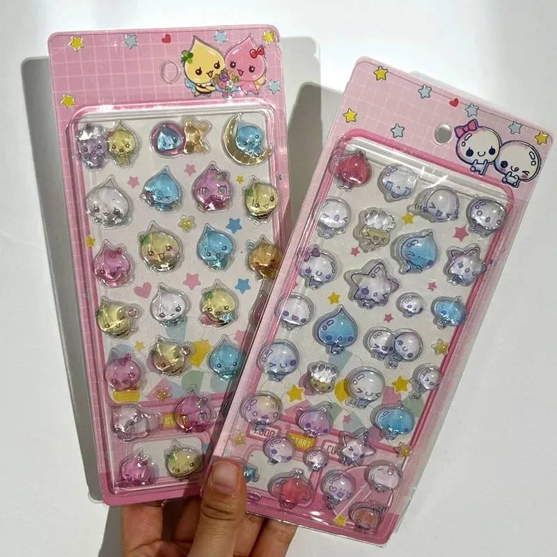 3D Stickers Cartoon Sticker Accessories Cute Stickers Seal 3d Phone Stickers Notebook DIY Stickers ボンボン ドロップシール
