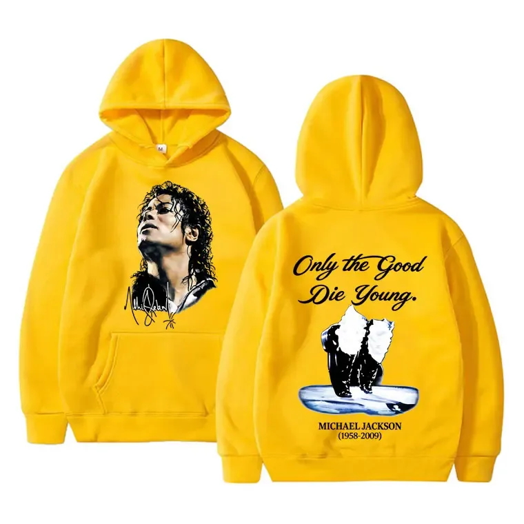 Michael Jackson King of Pop Hoodie Men Women Vintage Gothic Rock Sweatshirt Men's Punk Oversized Pullovers Hoodies Streetwear