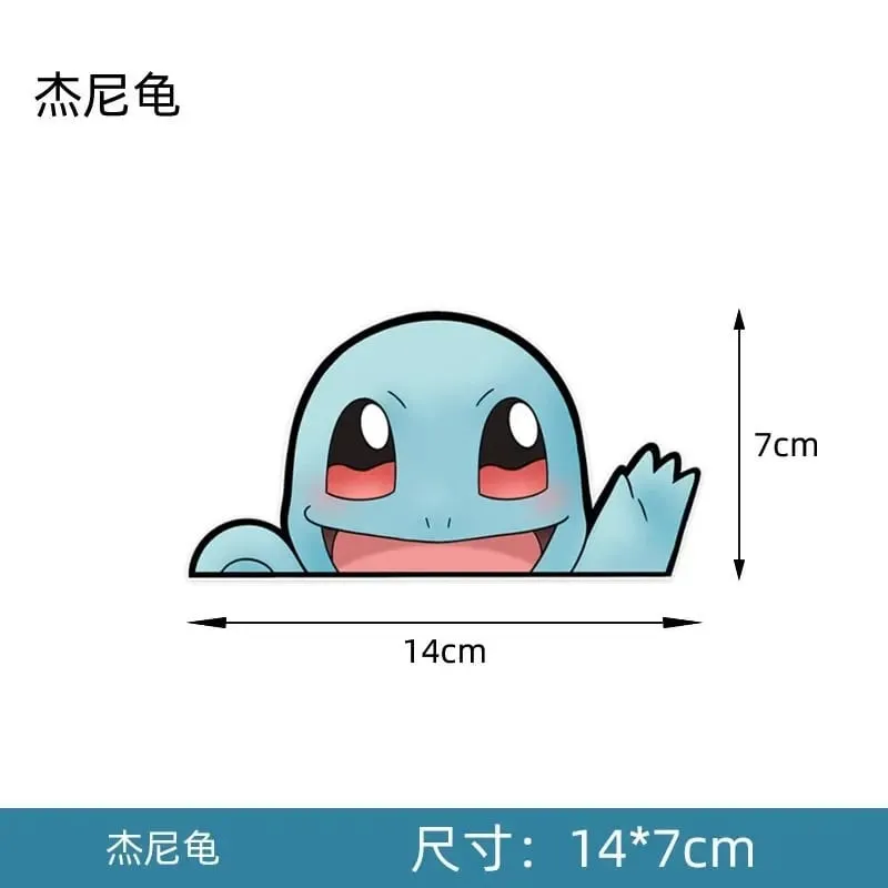 20styles Pokemon Car Stickers Anime Figure Pikachu Gengar Eevee Charmander Cute Cartoon Doll Creative Sticker Birthday Gifts