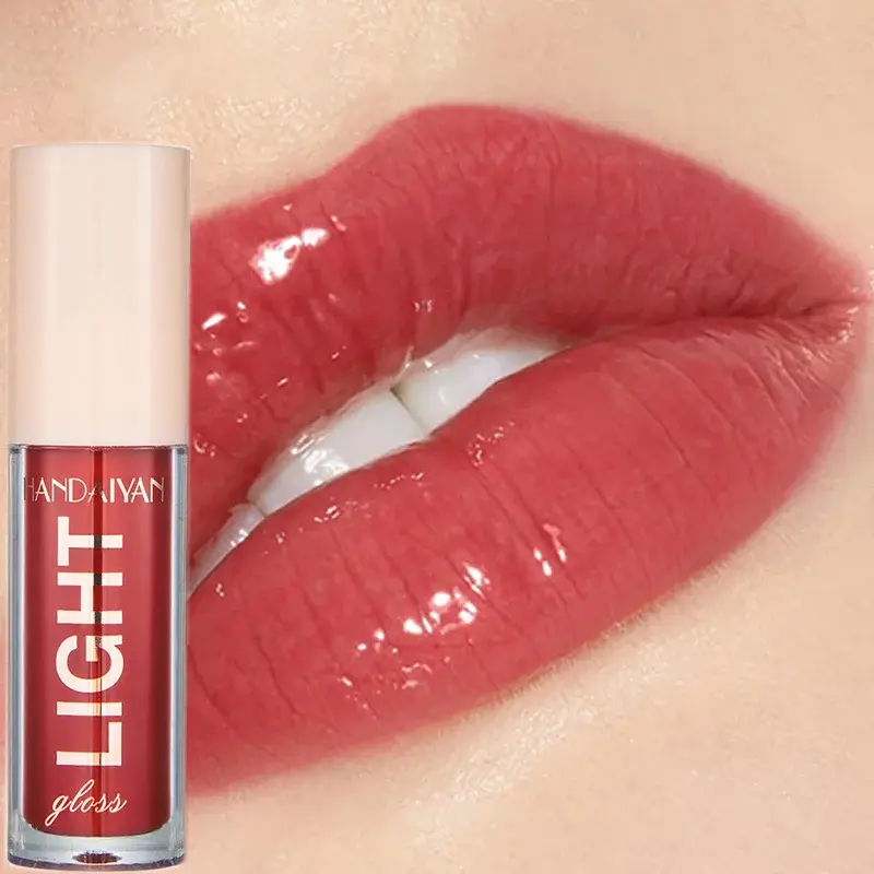 12 barev Mirror Pearl Lesk na rty Dlouhotrvající hydratační lesk Glitter Lip Glaze Vodotěsné sklo Tekutá rtěnka Dámský make-up