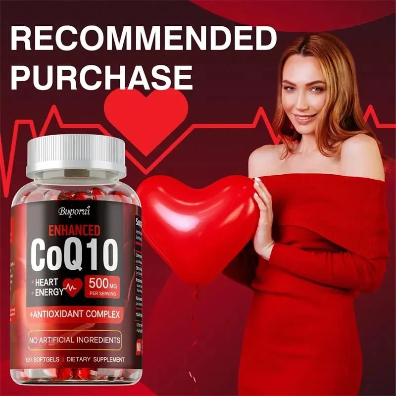 輔酶 Q10 補充劑 - 促進心血管和心臟健康 抗氧化劑為整體健康提供能量