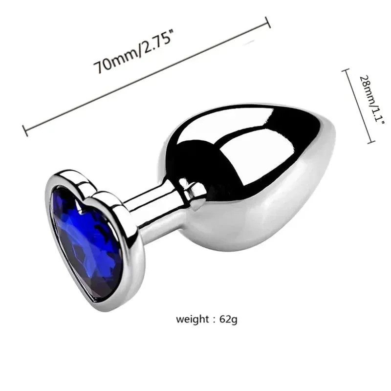 S/M/L Metal Anal Plug Butt Plug Sex Toy Butt Toy for Women Men Couples Gay Adult Game Masturbator Anal Diamond Sex Shop