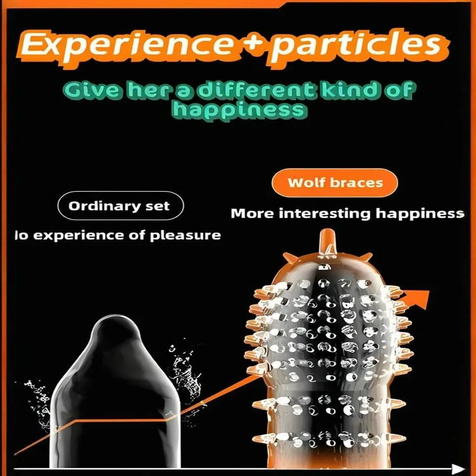 Penis Covers Extender Men's Condoms Crystal Penis Condoms Finger Cock Ring Adult Sex Toy For Sex Male Longer Lasting