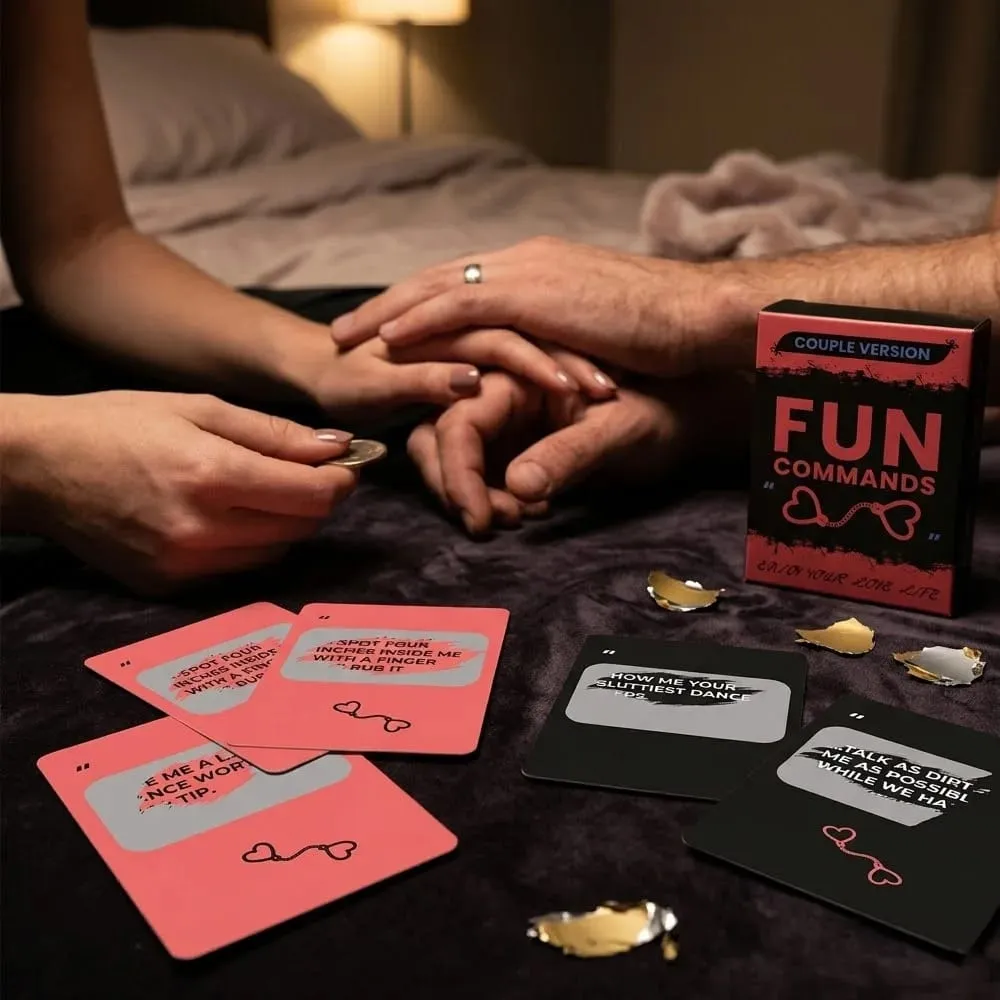 Adult Fun Commands Scratch Off Cards for Couples - 46 Sexy Challenges & Games - Romantic Gift for Anniversary Valentine's Day