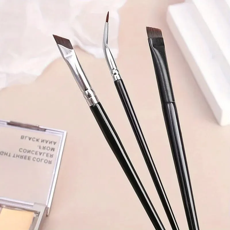 7pcs Precision Eye Makeup Brush Set Eye Makeup Brush Blade Eyeshadow Eyeliner Brush Slanted Eyebrow Makeup Brush