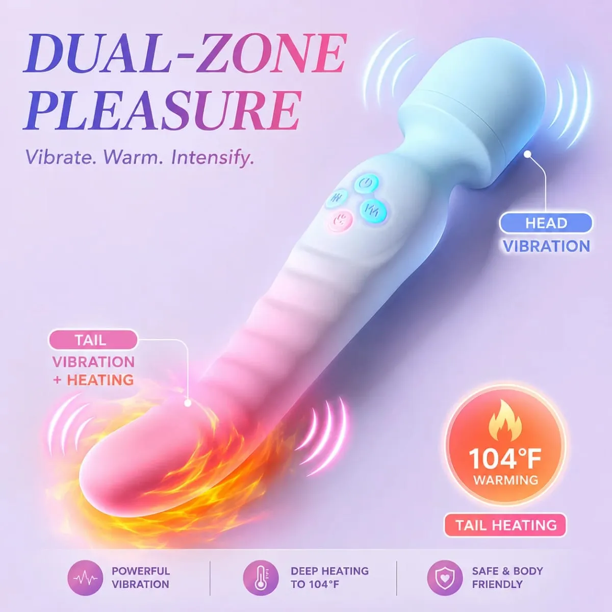 AV Vibrator for Women Powerful G Spot Dildos Magic Wand Clitoris Stimulator 3 IN 1Vagina Massager Adults Sex Toys for Woman