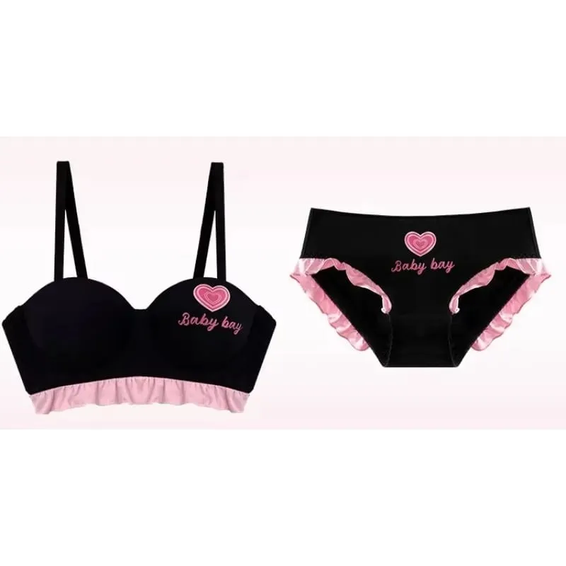 Sutiã sem fio sem costura, coração azul, redondo, meia xícara, lingerie para peito pequeno, push up, sem arame, sexy, íntimo