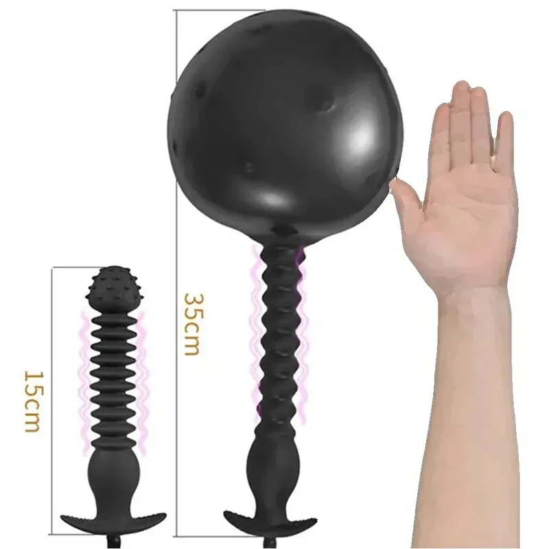 Inflatable Anal Plug Anal Dilator Huge Butt Plug Stimulate Sex Toy For Women/Men Masturbators Prostate Massager Big Anal Toys