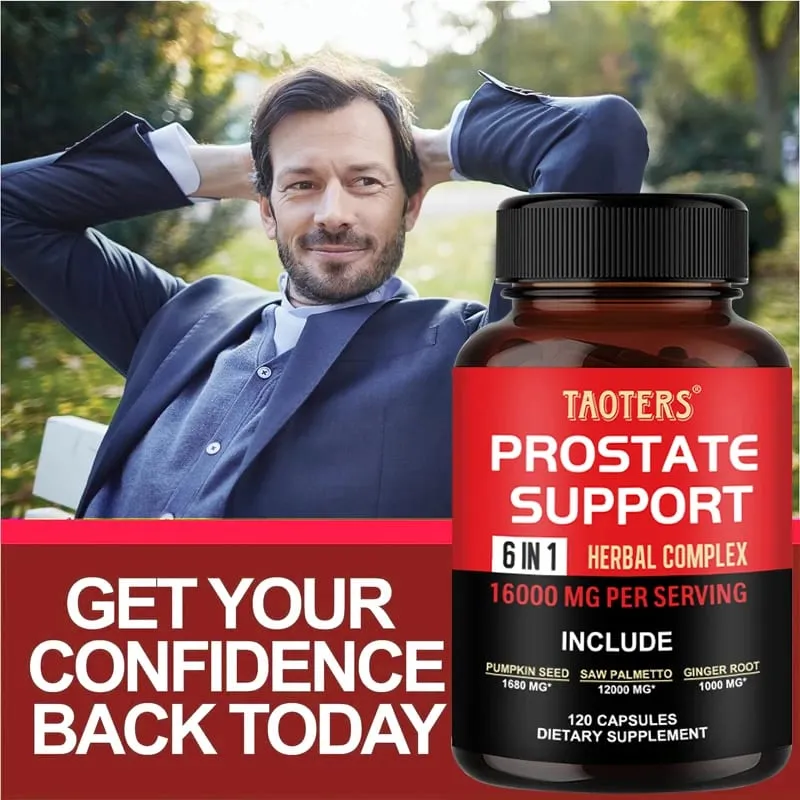 Natural Saw Palmetto - Prostate Health Support Supplement Improves Toilet Frequency and Urgency Promotes Healthy Hair Growth