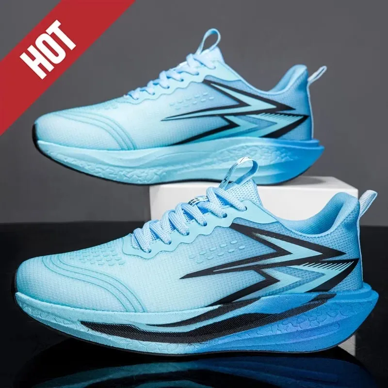Men Women Carbon Plate Marathon Running Shoes Breathable Lightweight Non-Slip Racing Training Sports Athletic Sneakers Casual — image 11