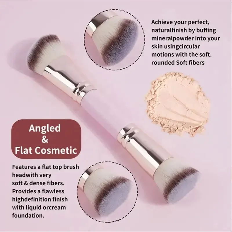 4pcs Dual-ended Basic Makeup Brushes Set With Box Foundations Powder Blush Details for Eyeshadow Brushes Beginner Travel
