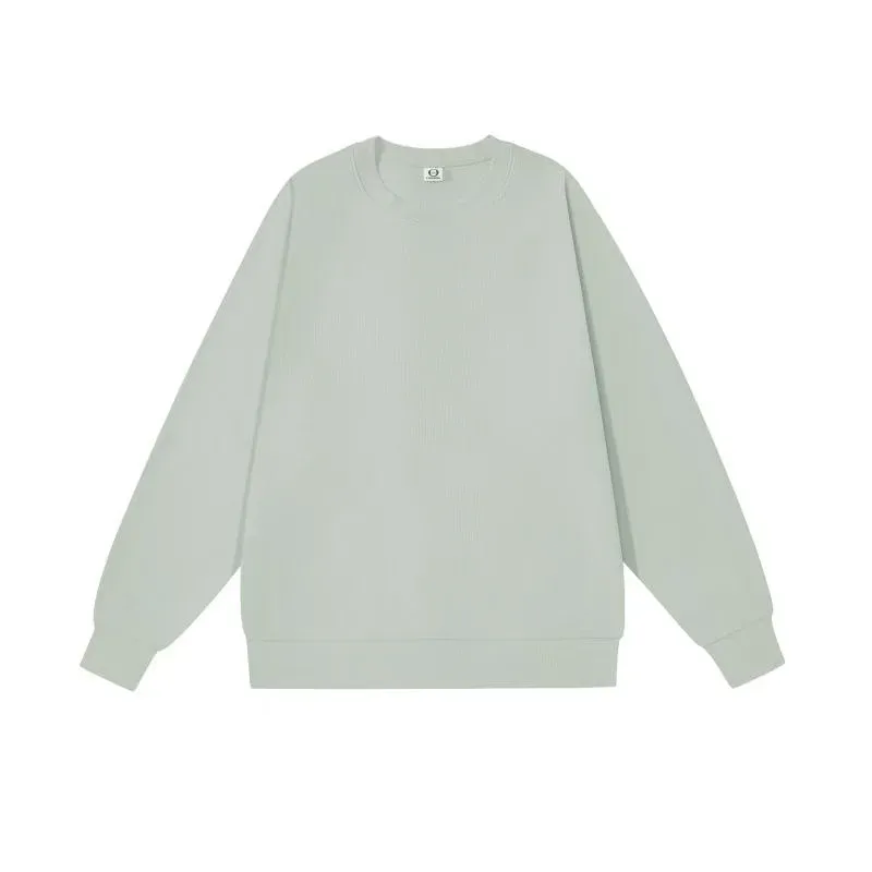 300 grams retro trendy round-neck hoodie stylish and simple casual sportswear shirt custom DTG printed with logo