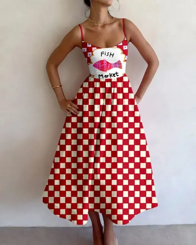 Summer Women Print Bodycon Dress Sling Cold Shoulder High Waist A-line Maxi Dresses Beach Party Gowns Casual Vestidos Fashion