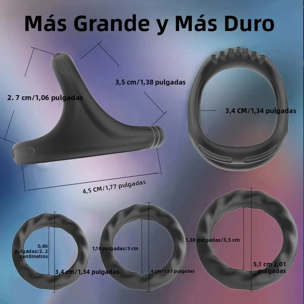 Silicone Penis Ring Ejaculation Delay Cock Rings Dick Erection Cockring Male Chastity Adult Sex Toys For Men Lock Sperm Trainer