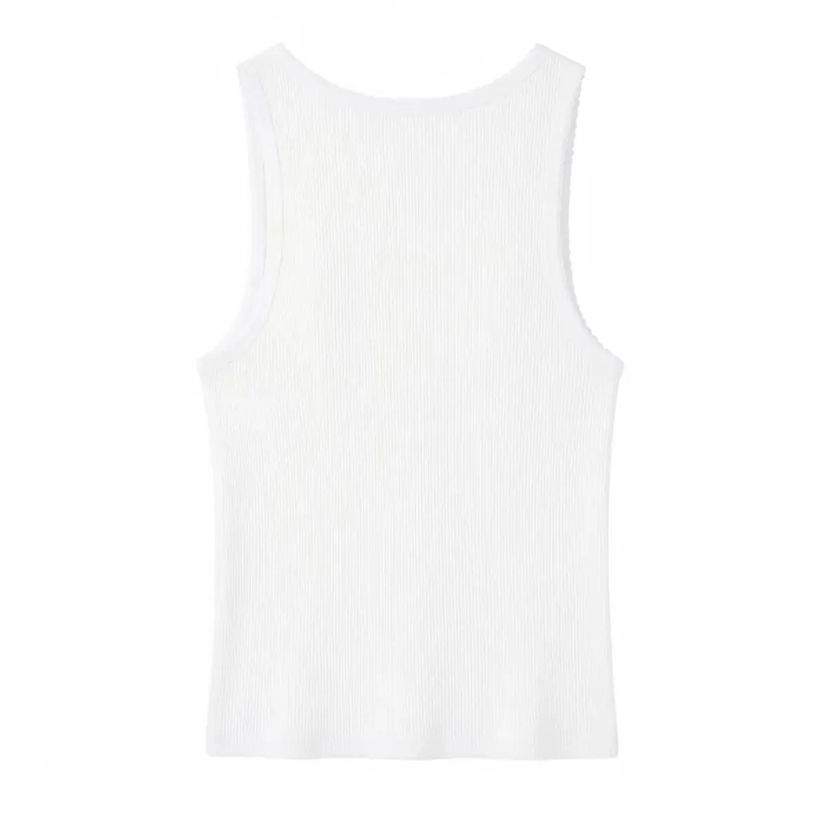 Women's Sleeveless Tank Top - Chili Embroidery Round Neck Ribbed Vest 2026 Summer Sweet Casual