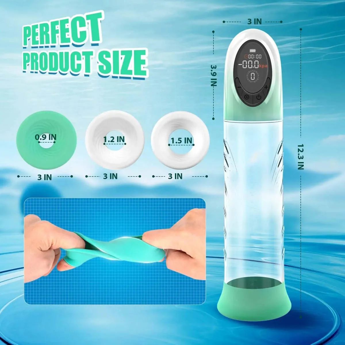 Electric Penis Pump Adult Sex Toys Dick Enlarger for Men Erection Air Water Extender Erotic Machine Set