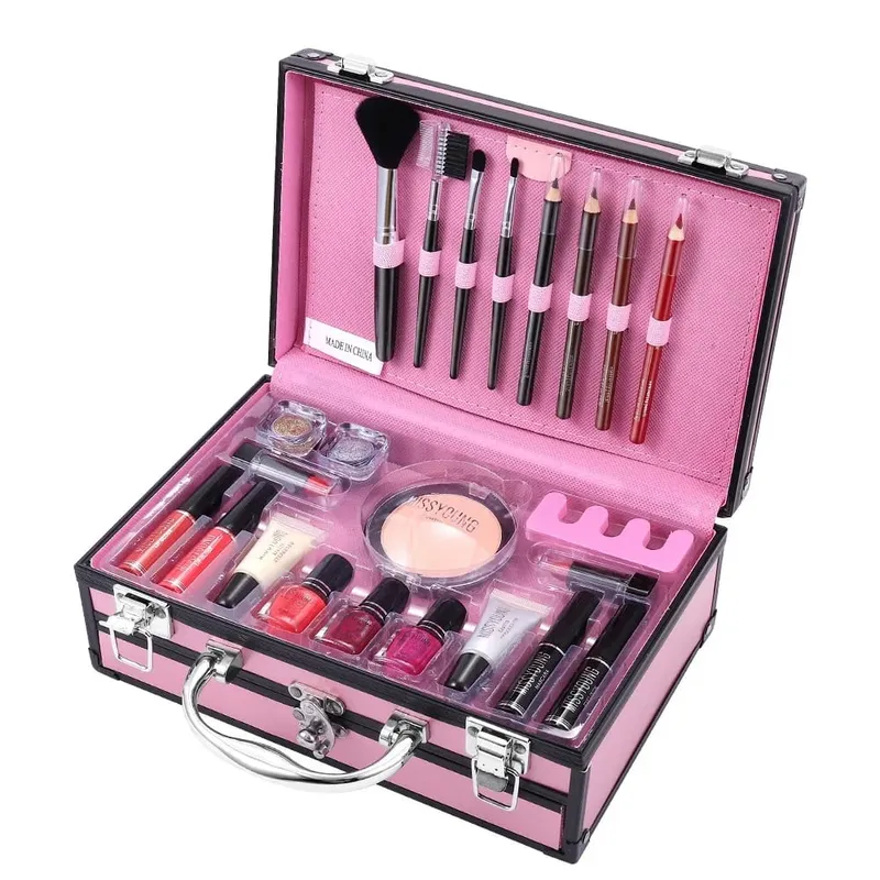 Diskon Besar Set Rias Multifungsi Matte Eyeshadow Lipstik Highlight Blush On Semua Dalam Satu Kit Rias Kosmetik Wajah Penuh Portabel