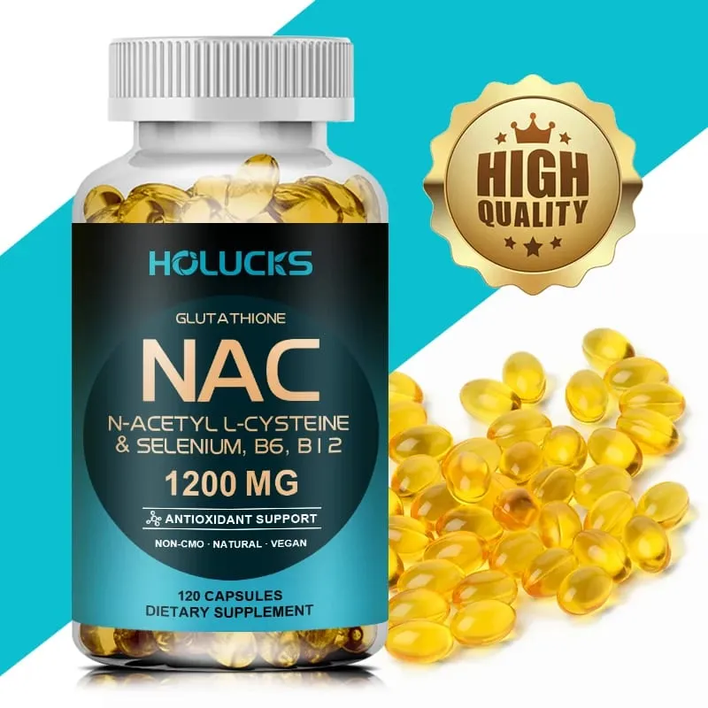 Buy 1 Get 1 Free! NAC 1200mg Supplement for Thins Mucus Reduces Cough & Bronchial Function Immune Liver Repair & Detox