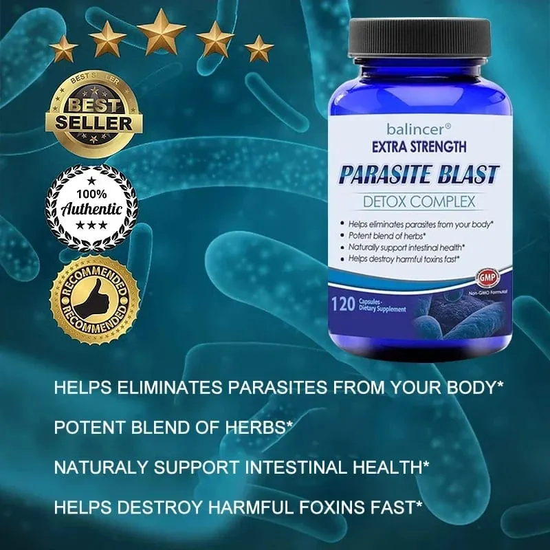 Parasit Detox Body Cleansing Complex med tranbärszink och vitlöksstöd Rengörande tarmhälsa Förbättra immunitetstillskott