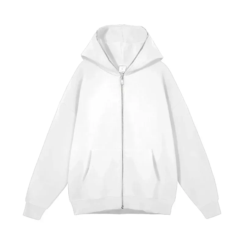 Men's and women's full zip hooded jackets zip hoodies casual cardigans streetwear hip-hop PVDY2K clothing spring fashion