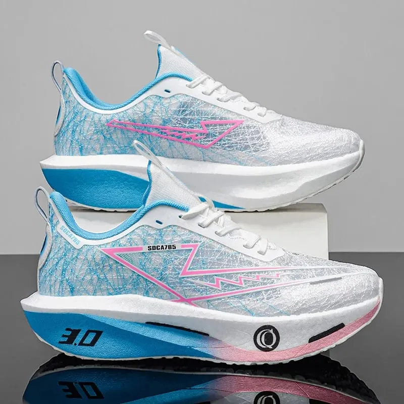 Sports Running Shoes Men Women Marathon Athletic Outdoor Carbon Plate Breathable Lightweight Comfortable Walking Trail Sneakers
