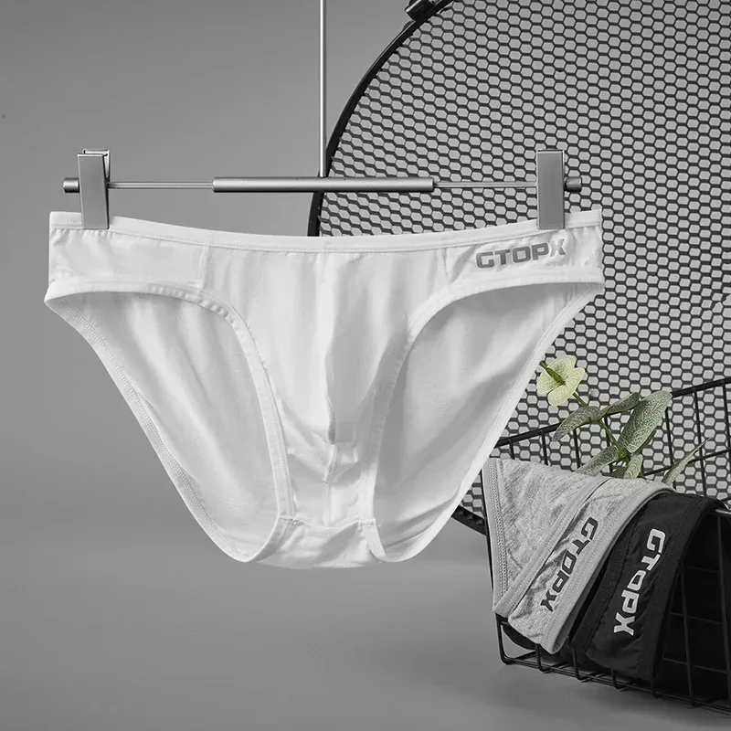 3Pack Mens Underpants Low Waist Briefs U Convex Bag Moisture-wicking Comfortable Sexy Mens Bikini 3256812265867383