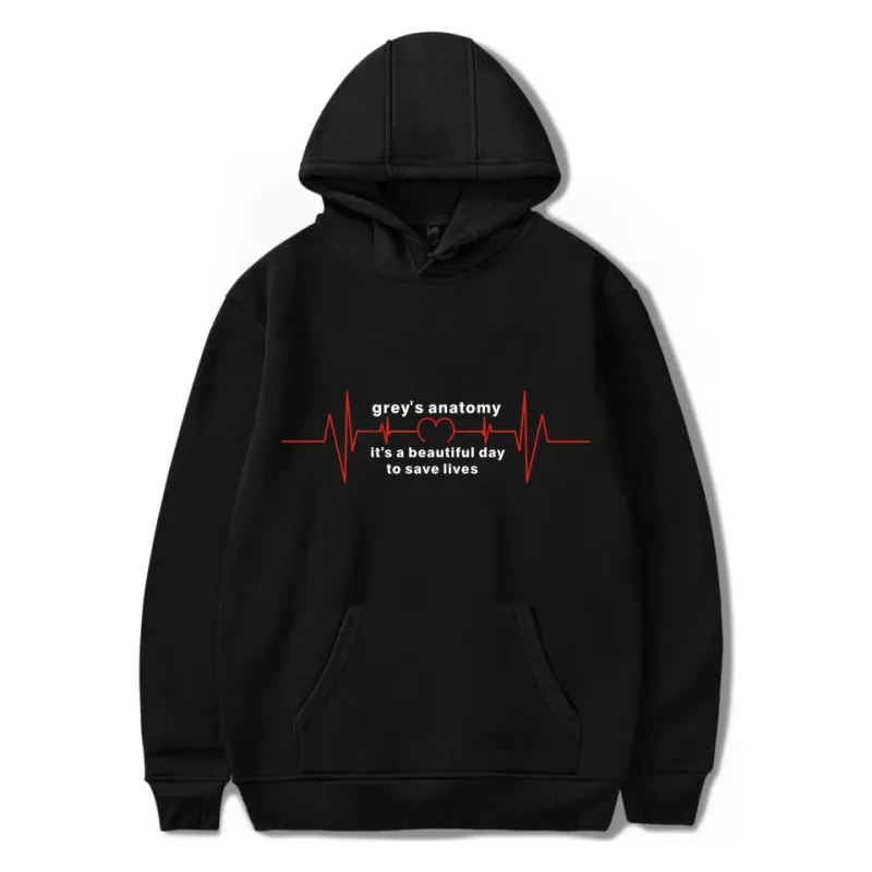 Harajuku Gray's Anatomy Tumblr Greys Anatomy printed Hoodies Sweatshirts Men/Women Comfortable Sweatshirt Adult/Child Pullovers
