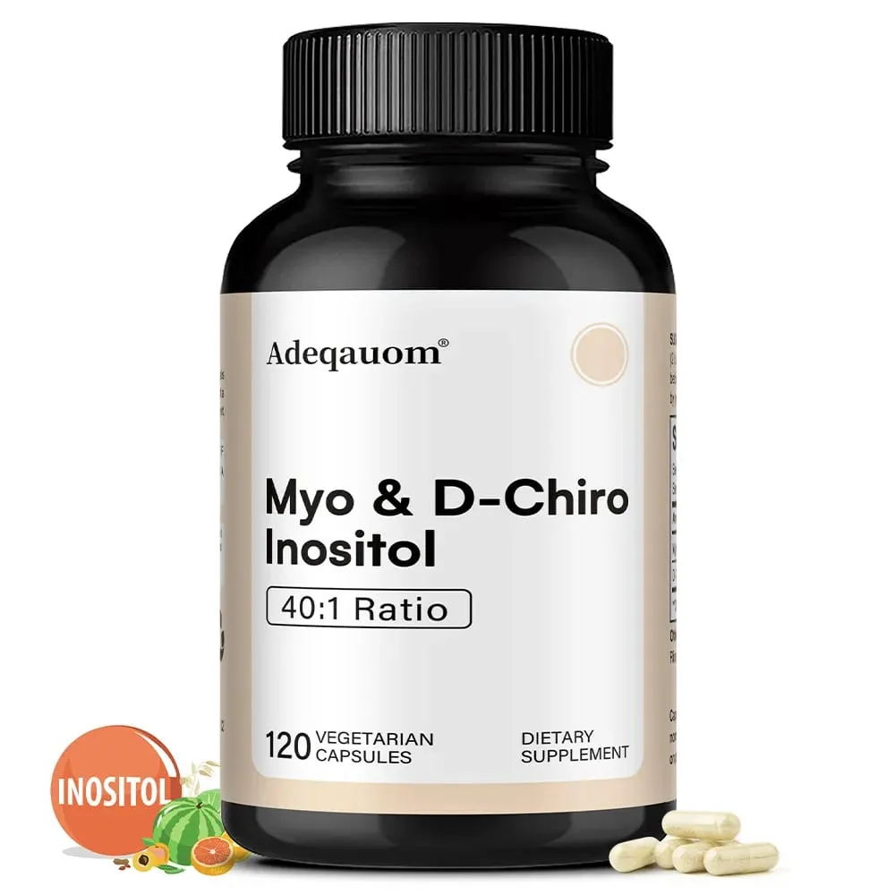Myo-Inositol & D-Chiro Inositol Capsules - Supports Women’s Hormone Balance Ovarian Health Fertility & Cycle Wellness