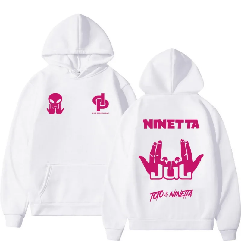 Rapper người Pháp JUL Merch Áo khoác nam nữ Quần áo thời trang Hip Hop Có mũ trùm đầu Áo Dài Tay Áo Chui Đầu Dạo Phố — image 7