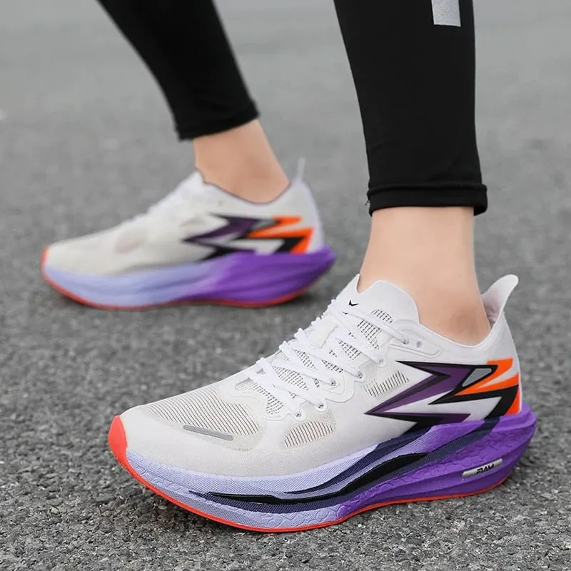 Men Running Shoes Nonskid Sneakers Board Marathon Athletic Sports Breathable Speciality Women's Comfortable Carbon Lightweight — image 3