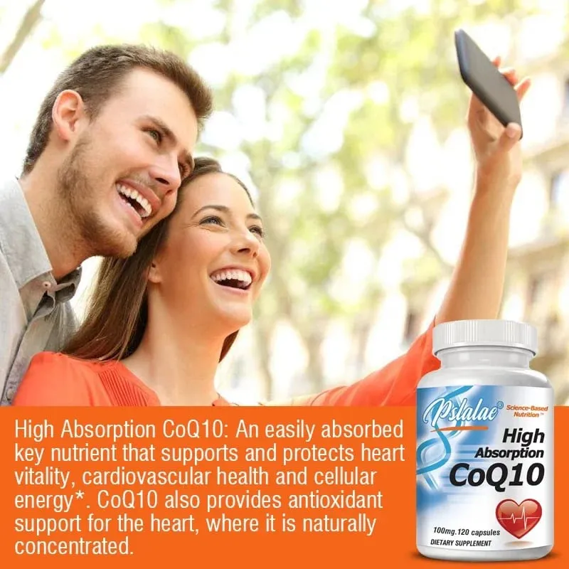 High Absorption Coenzyme Q10 - Promote Cardiovascular Health and Heart Health Provide Energy Antioxidant