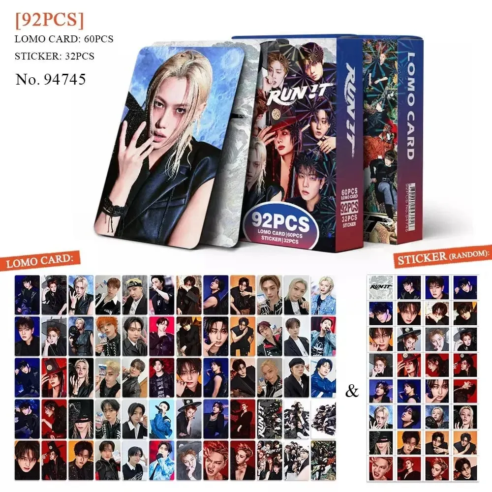 92PCS Korean Hot Idol New Album "THIS&THAT" High Quality Lomo Cards Felix BangChan HyunJin I.N Han Fans Collect Small Cards