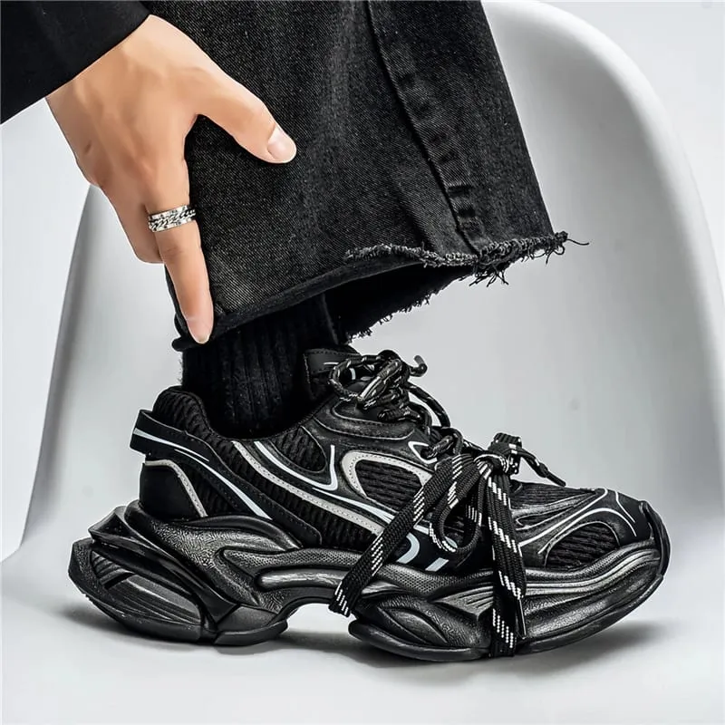2025 New Women's Shoes Mesh Sneakers Casual Shoes White Couple Dad Shoes Ladies Autumn Star Same Style Flat Sport Anti-slip — image 5