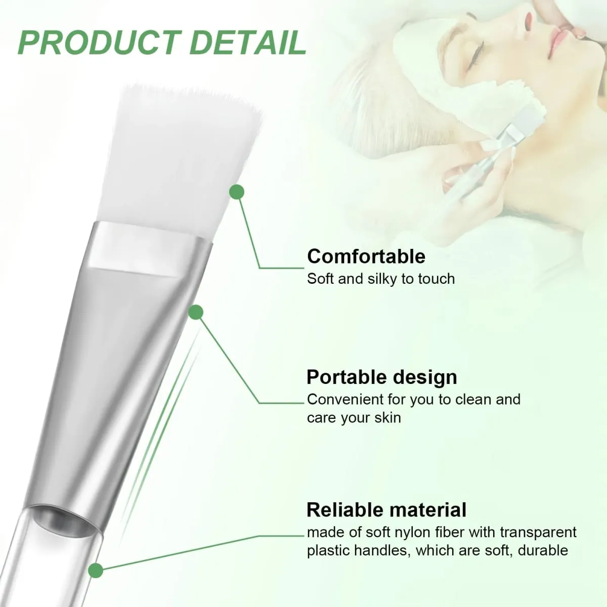 50pcs/10pcs Facial Mask Brushes - Professional Makeup & Skincare Applicators for Face Masks Body Butter Creams Salon Spa