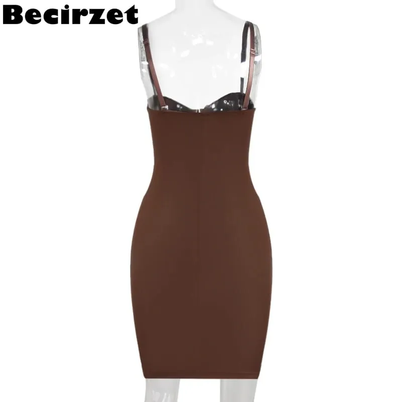 Becirzet Dresses For Woman Slimming Slips Mini Straight Tube Dress Body Shaper Body Underwear Party Sexy Female Clothes