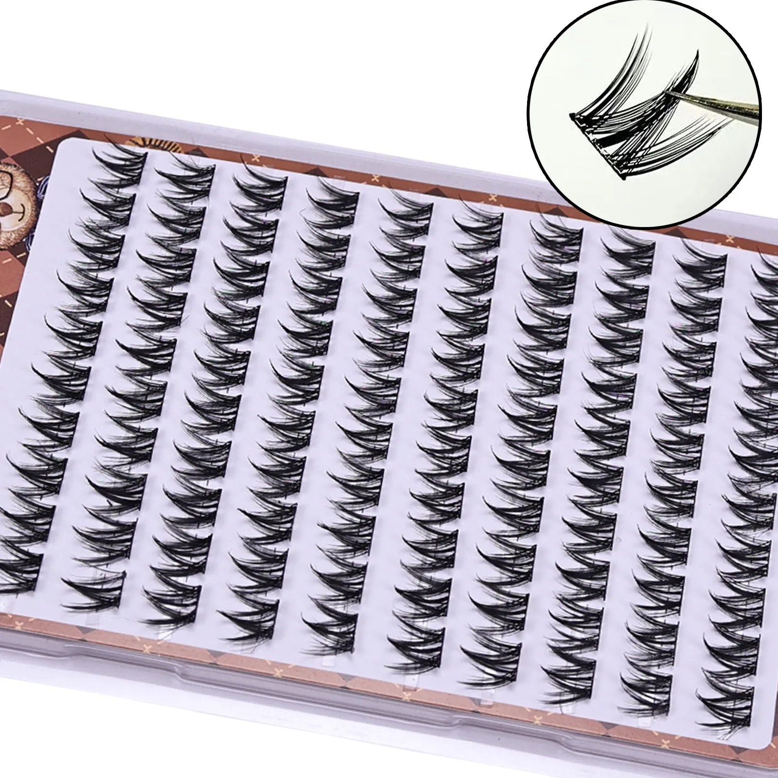 Glue‑Free Self‑Adhesive False Eyelashes Lashes Voluminous Fluffy Thick Manga‑Style Cluster Lashes DIY Eye Makeup Extension