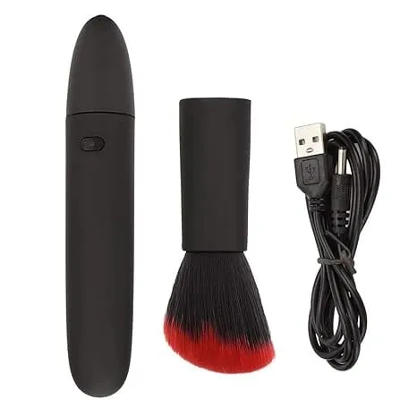 Brosse de maquillage électrique 10 vitesses, Rechargeable, multifonctionnelle, pour Blush, visage, confortable et douce, pour la maison et les voyages