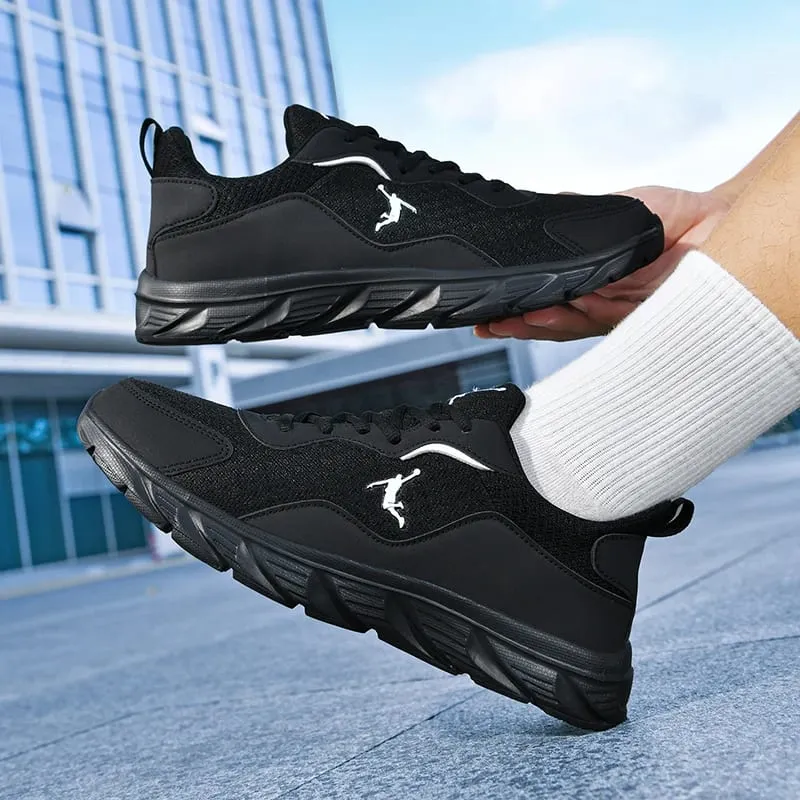 Men Sports Shoes Fashion Lace Up Daily Wear Anti Slip Running Shoes Rebound Cushioning Street Casual Sneakers for Men